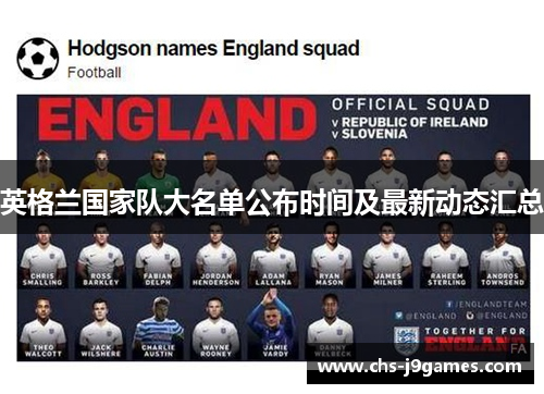 英格兰国家队大名单公布时间及最新动态汇总